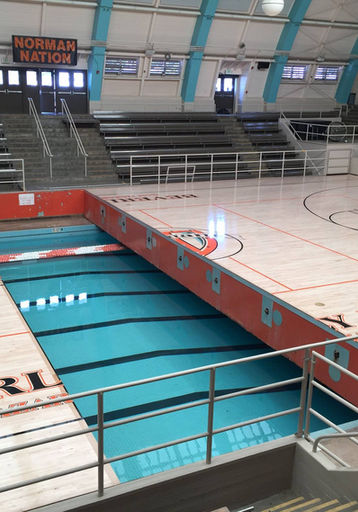 Beverly Hills Unique Gymnasium Hardwood Maple Floor