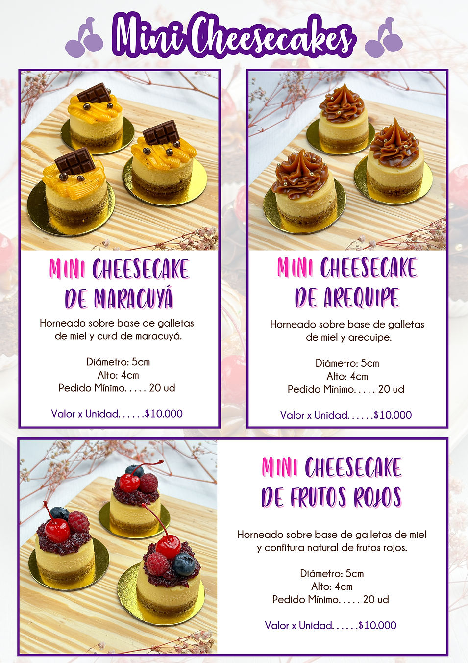 POSTRES MINI EVENTOS DOLCELLA PASTELERIA BOGOTA DOMICILIOS