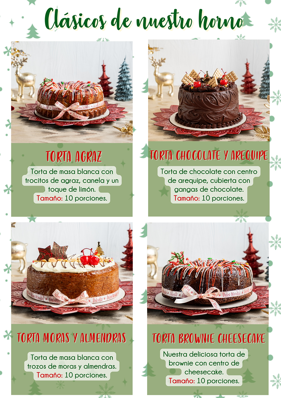 Tortas navideñas detalles y regalos Pastelería Dolcella Domicilios