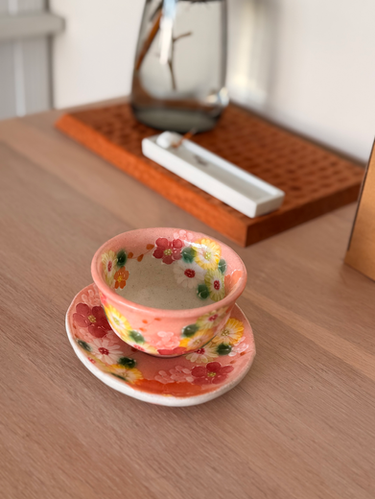 Seto Ware Flower Tea Cup #47074 | Ineedacup