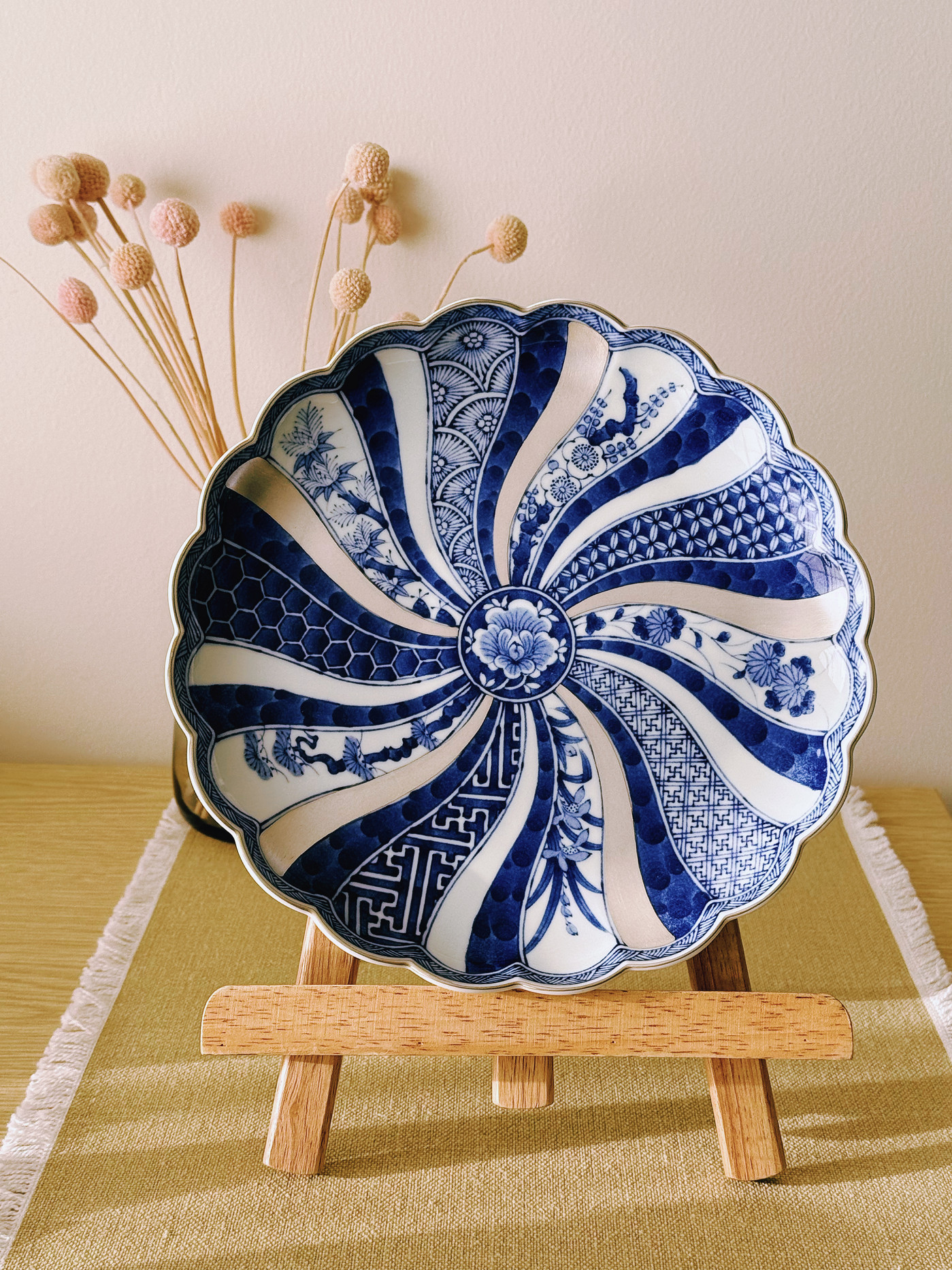 Hasami Ware Rinkuro Kiln Silver Shonzui 24.5cm Plate