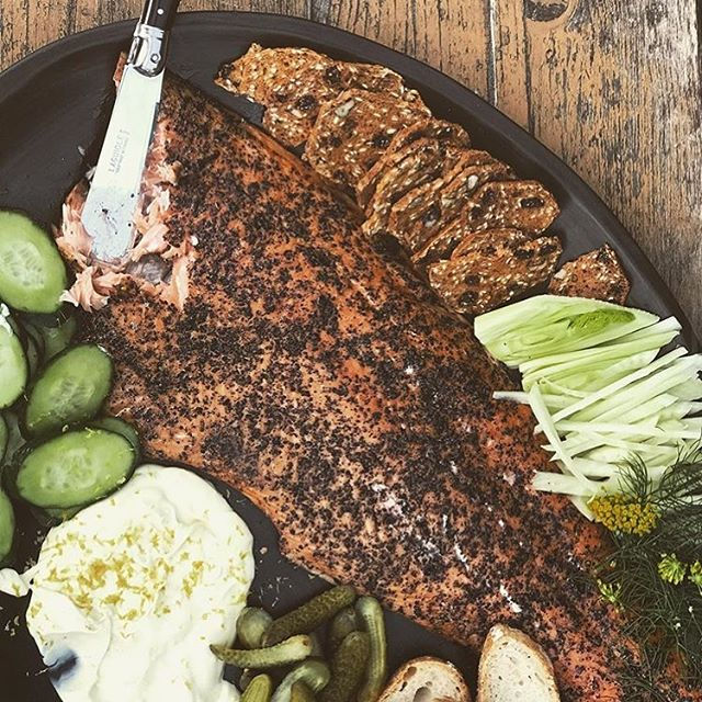 Thumbnail: WHOLE SIDE - HOT SMOKED SALMON - per kilo