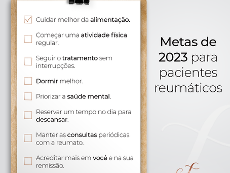Metas de 2023 para pacientes reumáticos