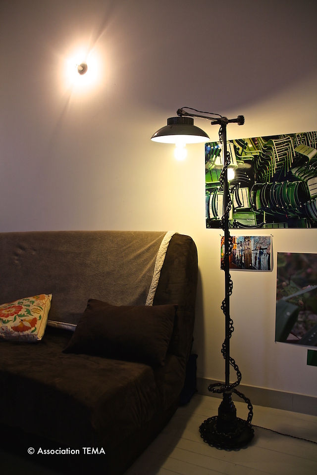 Lampe-Chaine-Recyclé