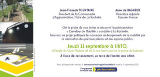 Inauguration "Carrefour de mobilité"