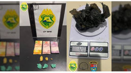 Polícia Militar prende dois homens por tráfico de drogas em São Mateus do Sul