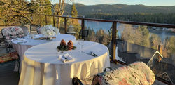 27837 Middle level winter deck sunset dining
