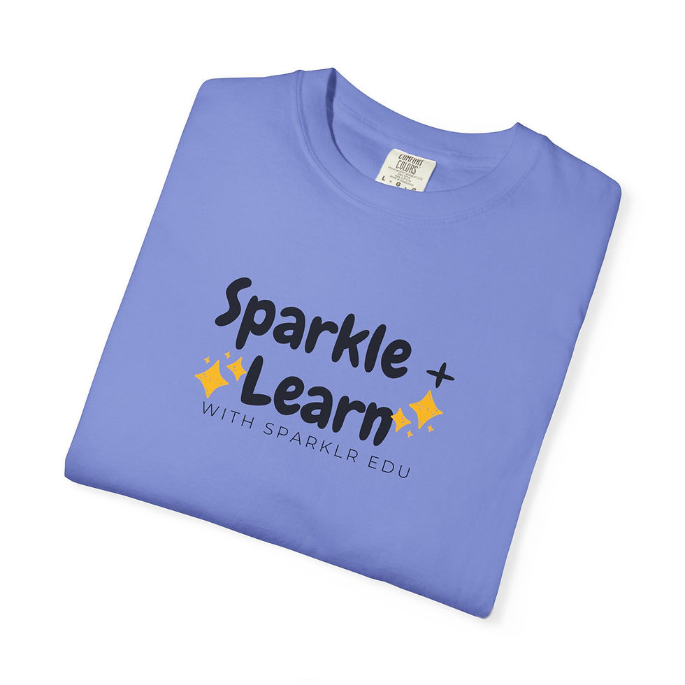 Thumbnail: Sparkle & Learn Unisex Garment-Dyed T-Shirt 