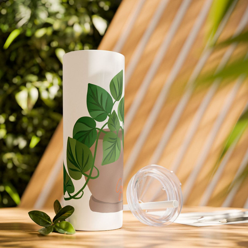 Grow Tumbler with Straw