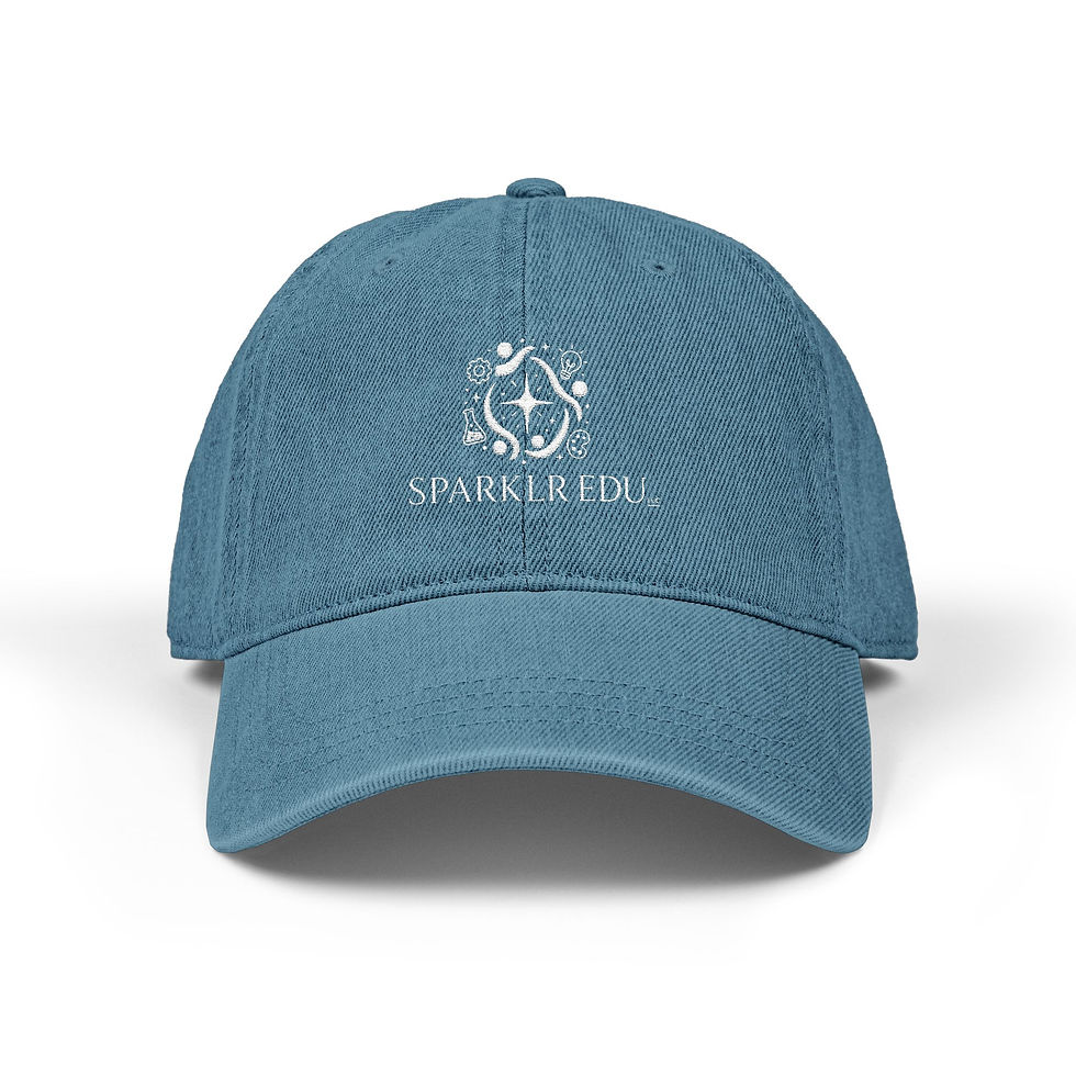 Thumbnail: Embroidered Denim Cap — Sparkler & Co. Nautical Logo Hat