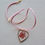 Miniature : Collier fantaisie fleur rouge