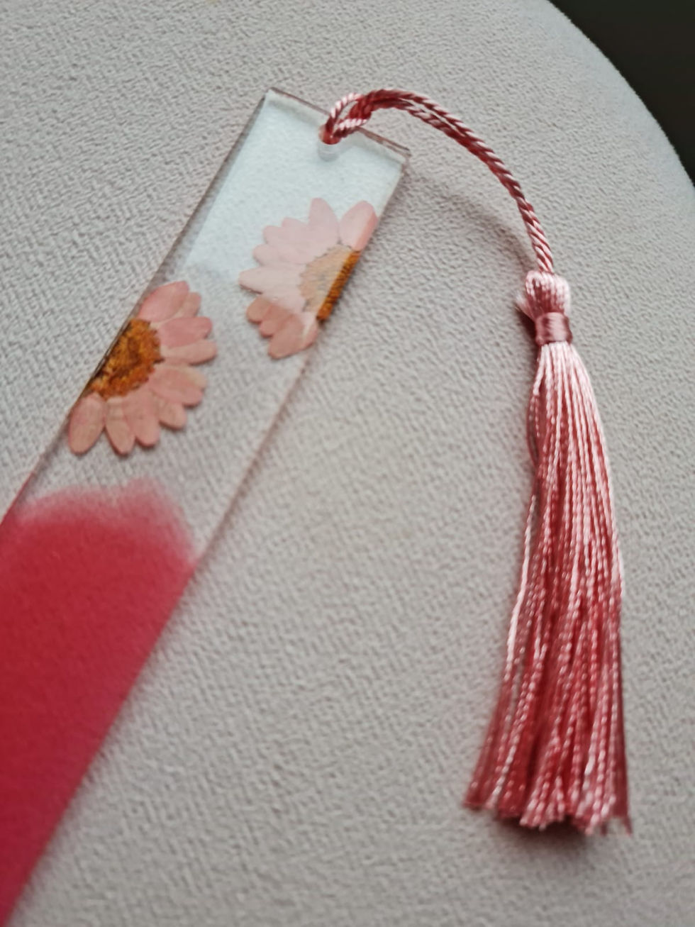 Marque-page rose