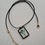 Miniature : Collier fantaisie fleurs bleues