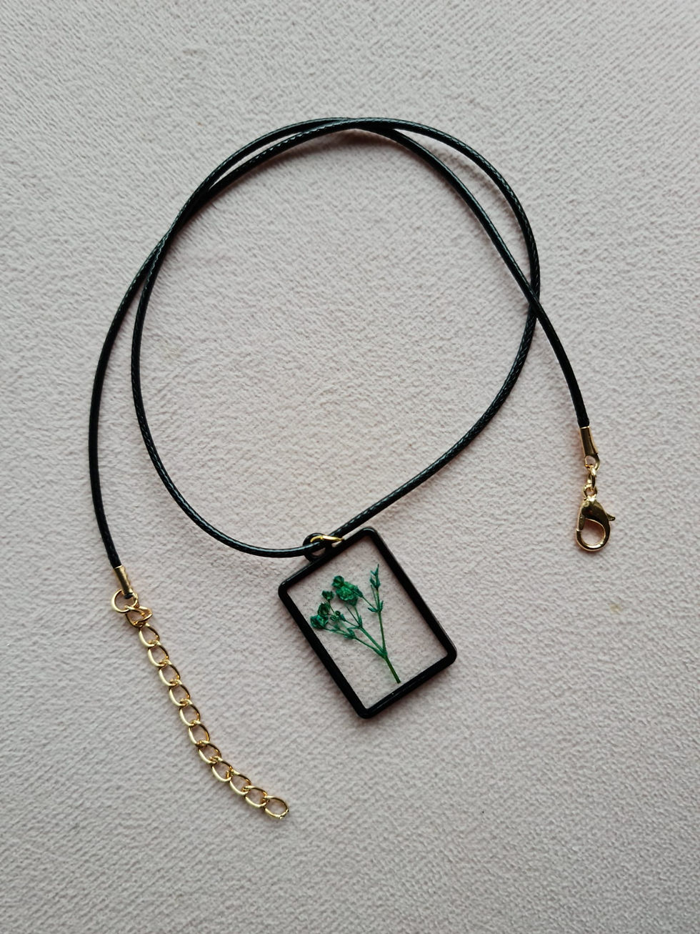 Collier fantaisie fleurs bleues