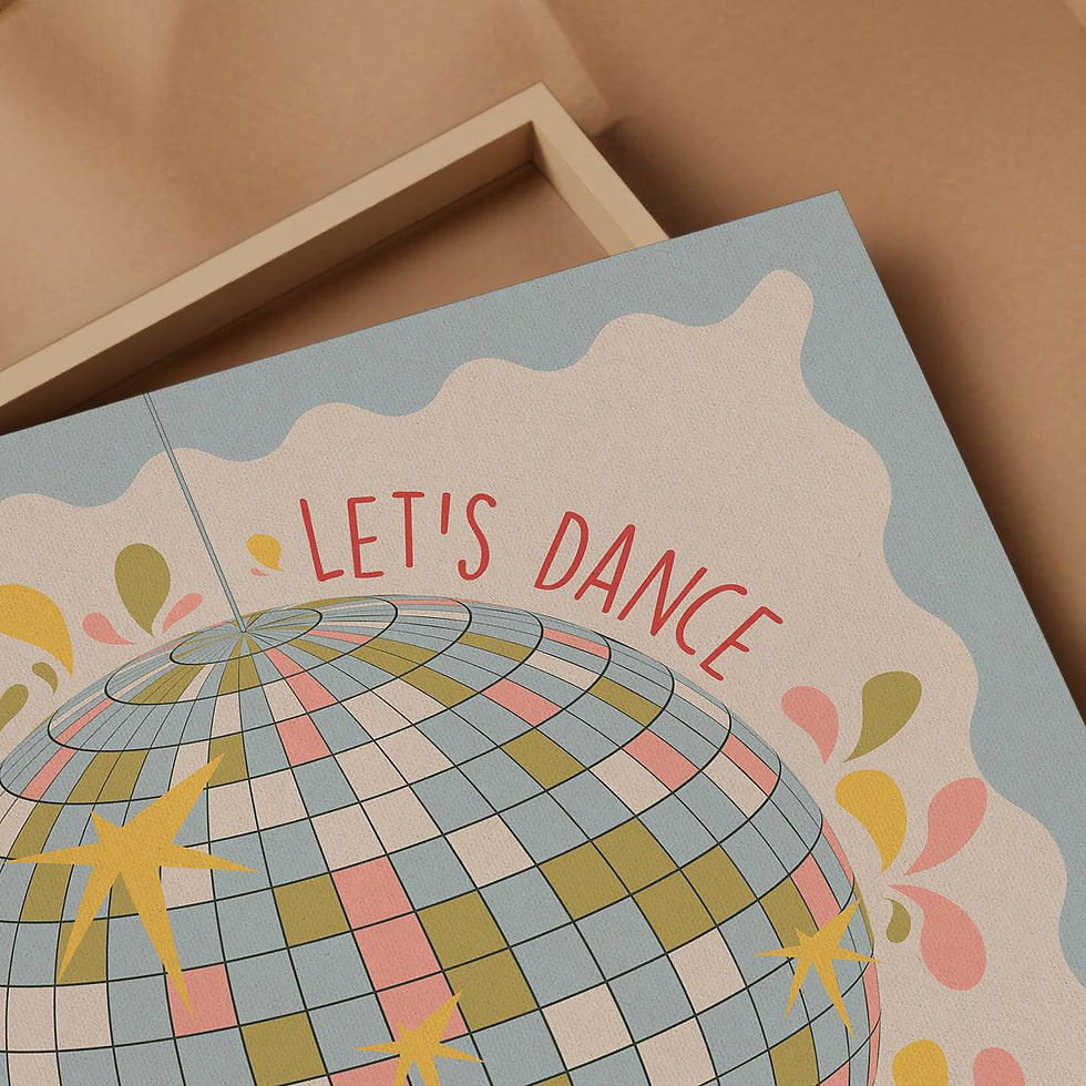 Thumbnail: Disco Ball 'Let's Dance' Art Print