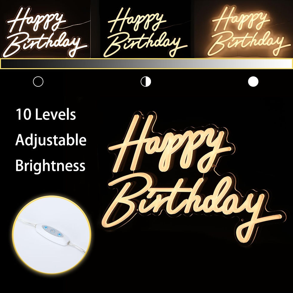 Thumbnail: 👑 Premium 2-Piece LED Neon "Happy Birthday" Display System