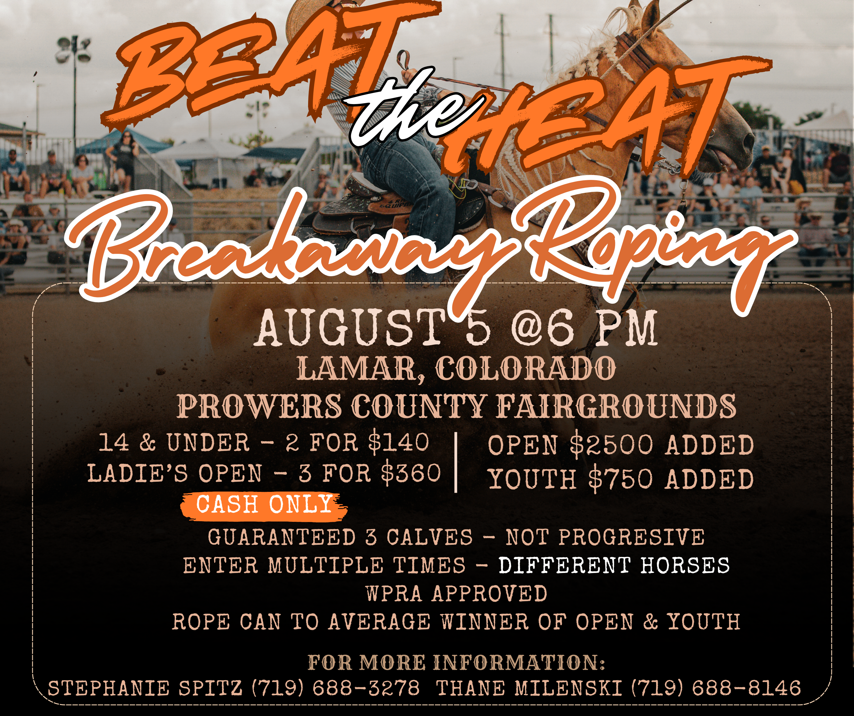 Beat the Heat Breakaway Roping flyer