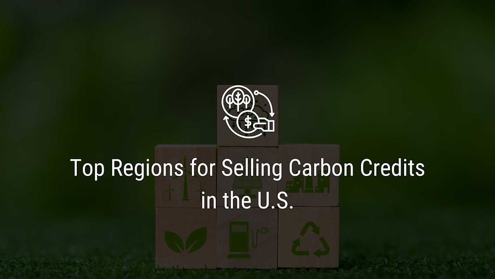 Top Regions for Selling Carbon Credits in the U.S.