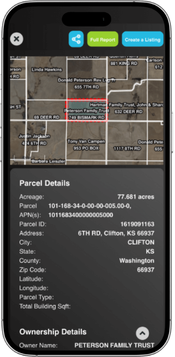 Ownership & Property Lines LandApp Phone Image screensho