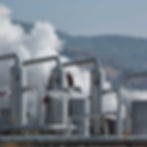 Photo of a geothermal power plant