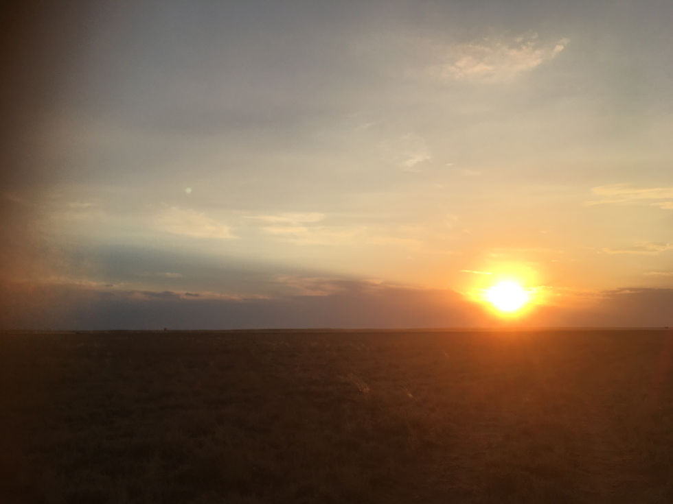 nice sunset that night. didn't enjoy it tho.