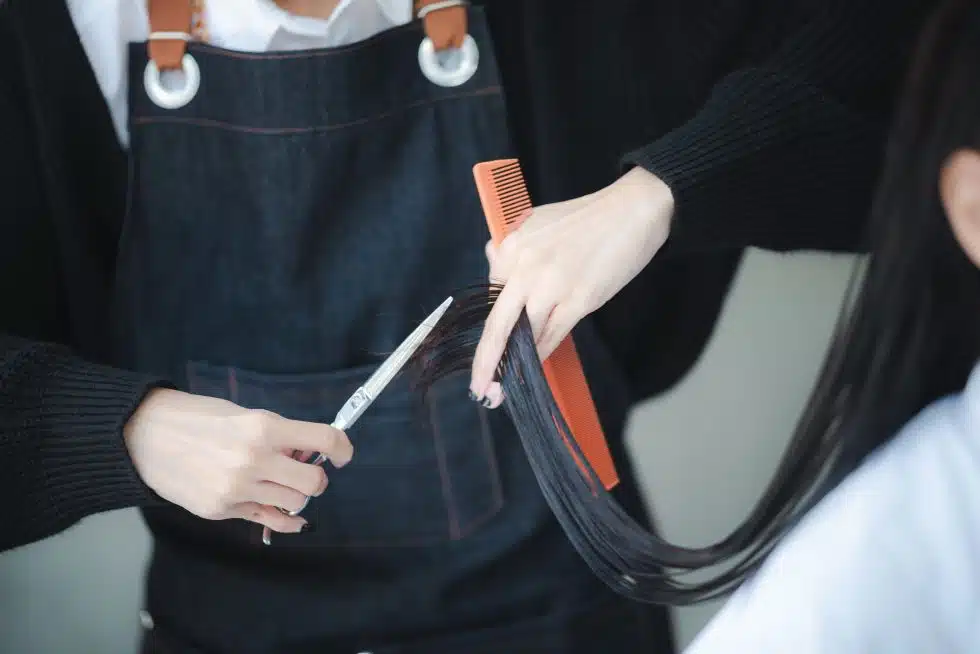 女生剪髮 單剪 cut hair girl