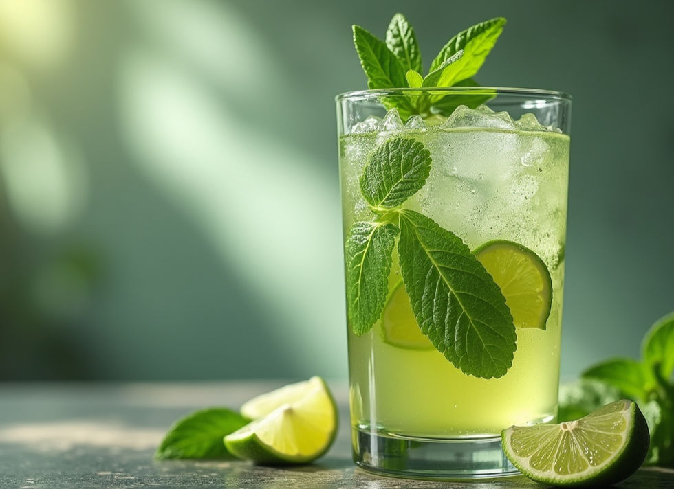 Mojito con lime e menta servito al KM5 Torino
