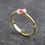 Thumbnail: Pink Tourmaline ring in 9ct gold.