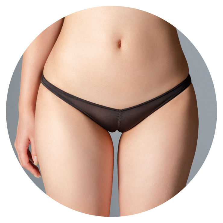 うすい。-usui- 食い込みセンターギャザーショーツ(黒) 商品ピックアップ画像