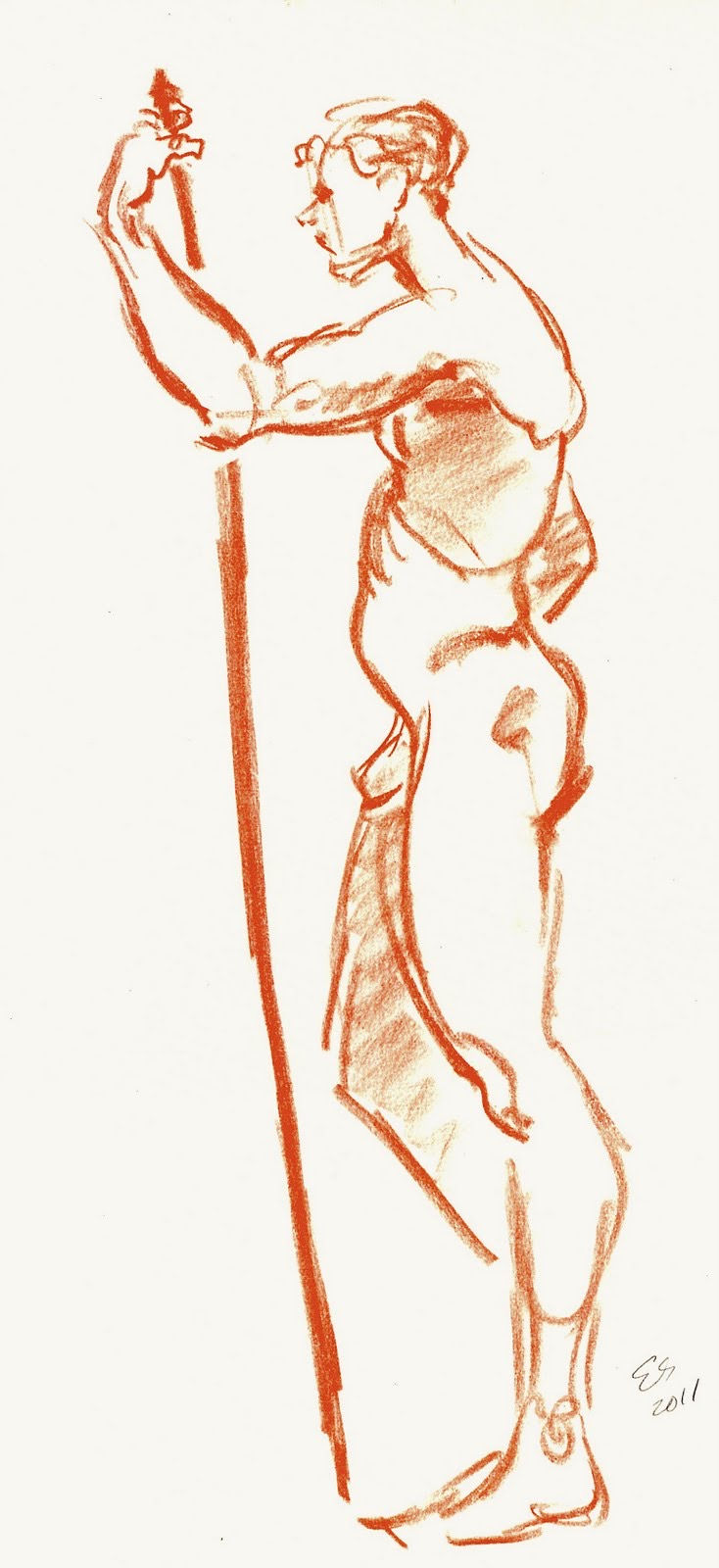 Figure drawing, male