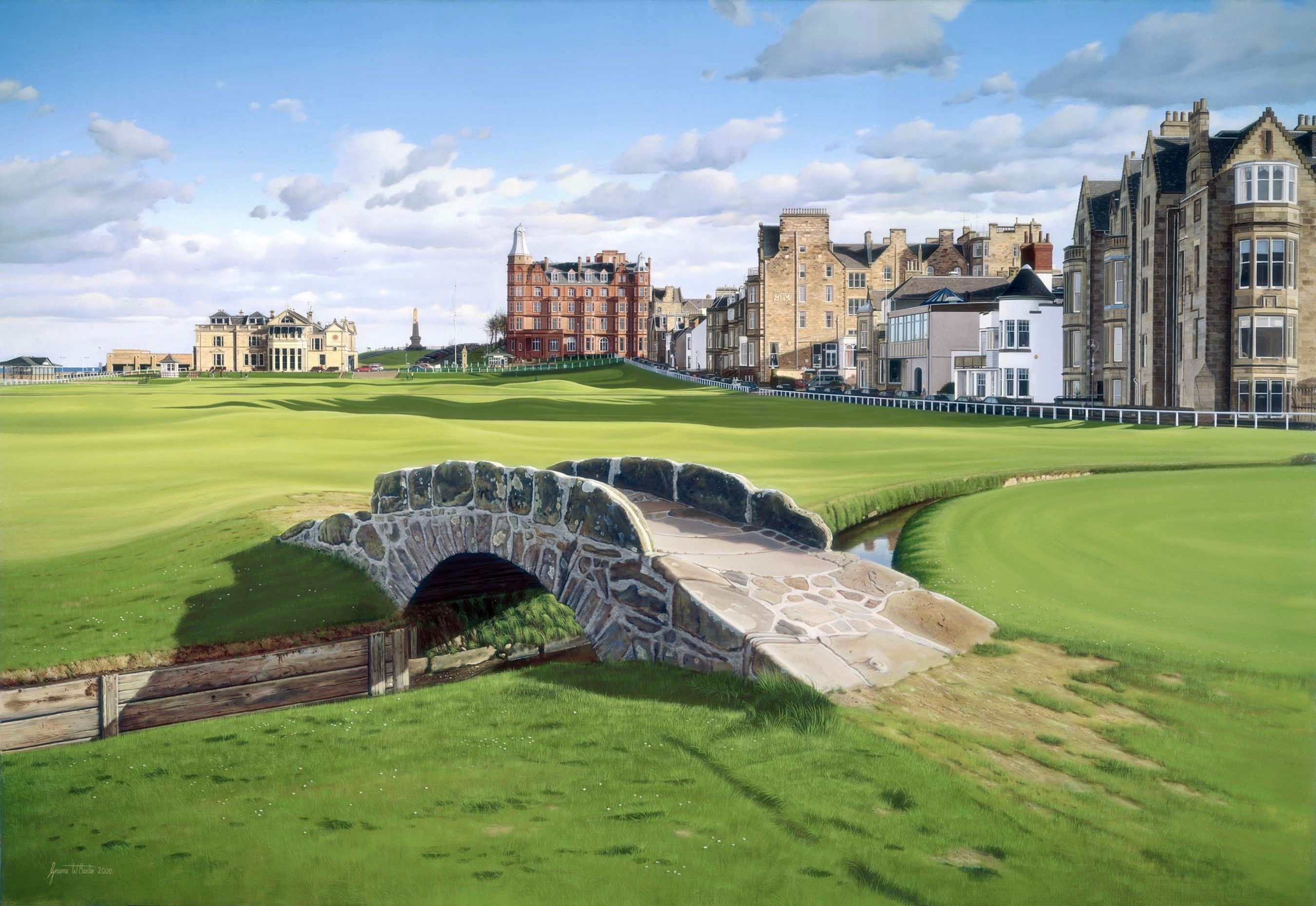 St Andrews Swilcan Bridge 2000, Scotland.