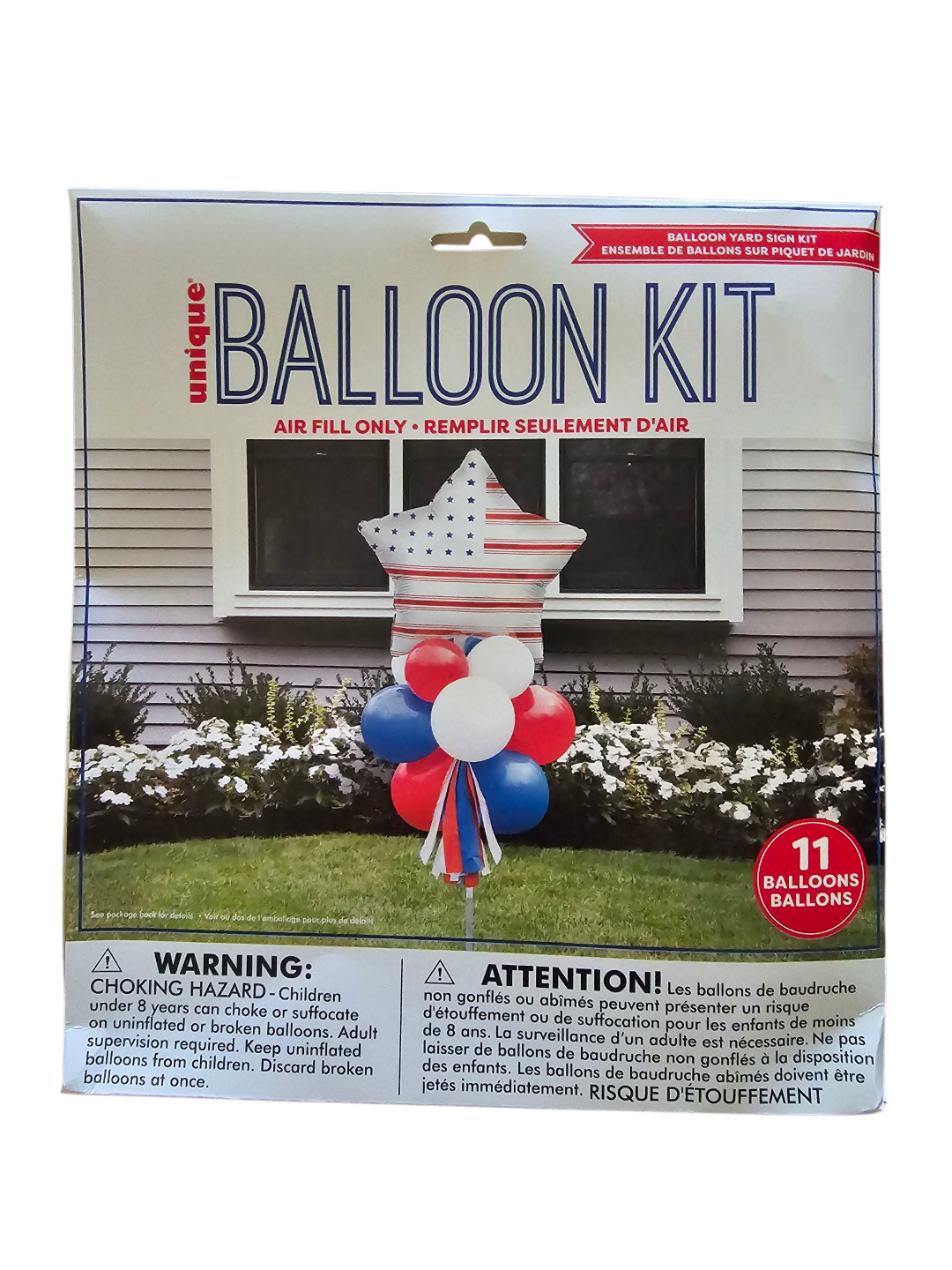 Patriotic Balloon Yard Sign Kit