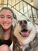 Bobbi with her dog Rogue