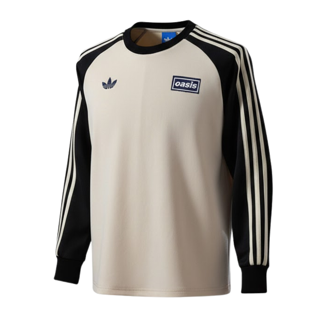 Camisa Oasis x Adidas Tee Off White 25 - Manga Longa