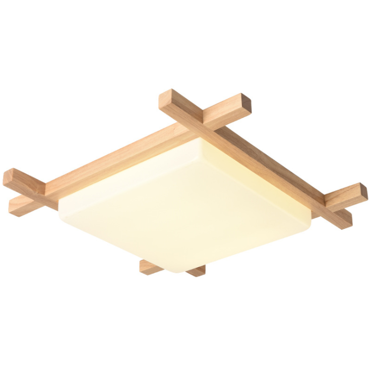 Thumbnail: LED Japanese Style Design Wood Ceiling Light