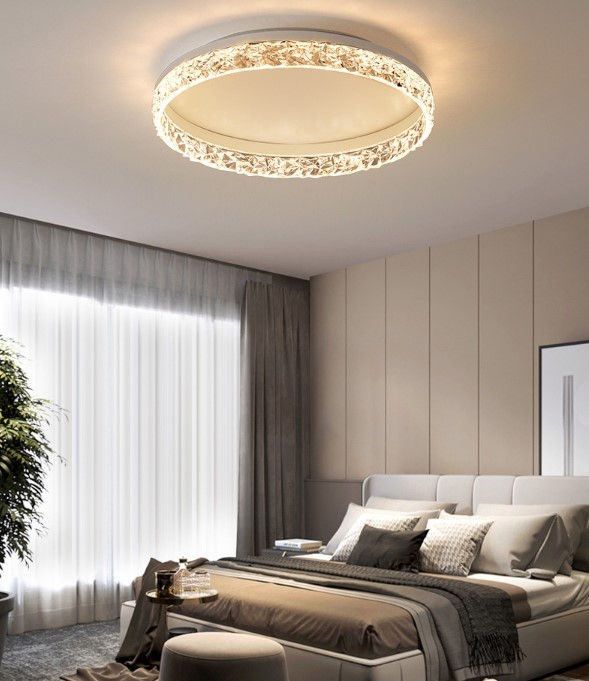 Thumbnail: LED Acrylic Aluminum Gold Pendant Ceiling Light
