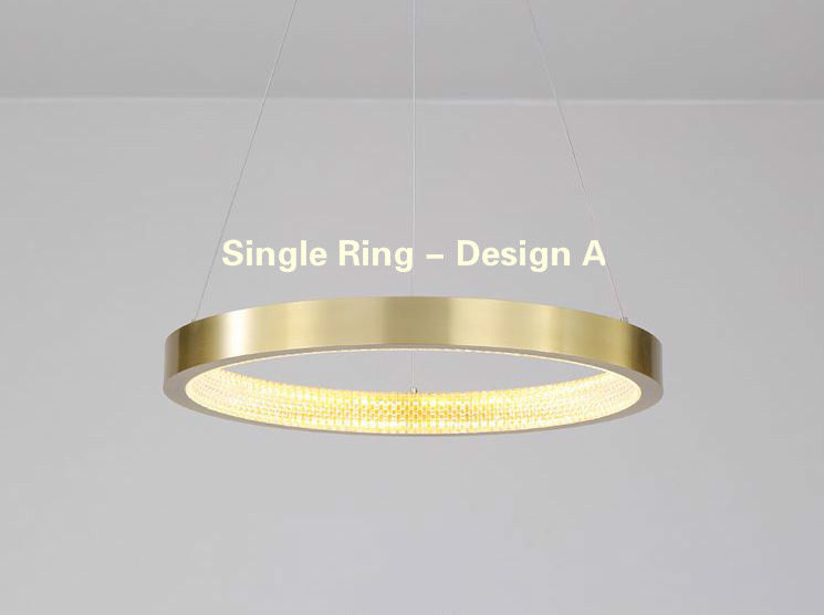 Thumbnail: LED Circle Rings Pendant Chandelier