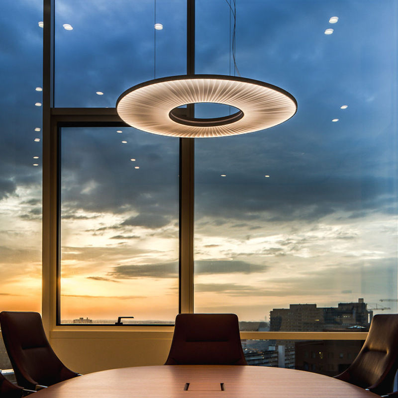 Thumbnail: Modern UFO Disc Pleated Ring LED Pendant Light