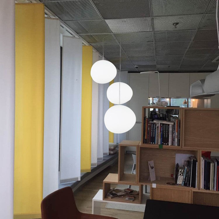 Thumbnail: LED Simple Pure White Color Glass Pendant Light