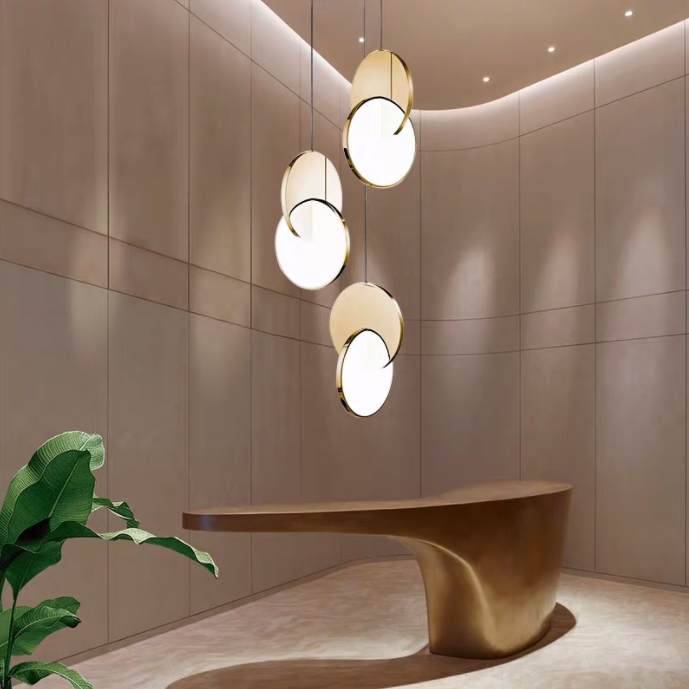Thumbnail: LED Twin Discs Modern Pendant Light
