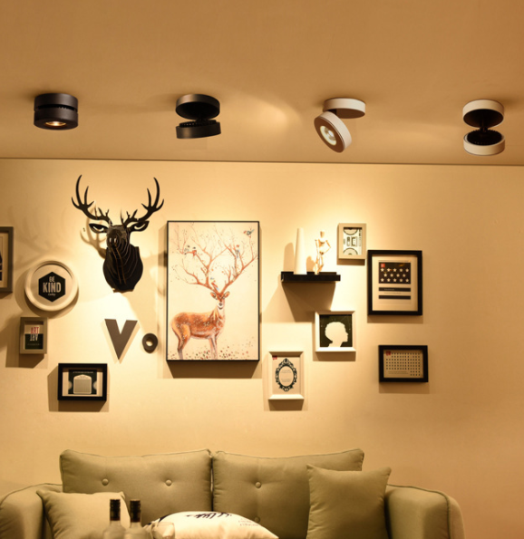 Thumbnail: LED Button Design Ultra-light Ceiling Spotlight