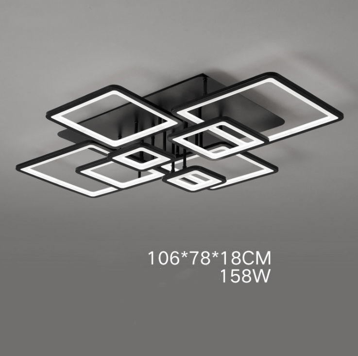 Thumbnail: LED Modern Black & White Living Room Ceiling Light