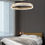Thumbnail: LED Acrylic Aluminum Gold Pendant Ceiling Light