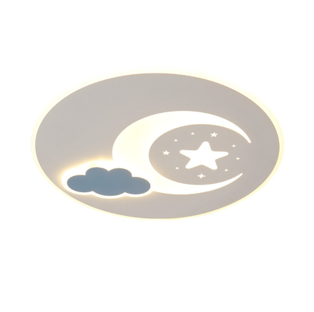 Thumbnail: LED New Moon & Star Children Ceiling Light
