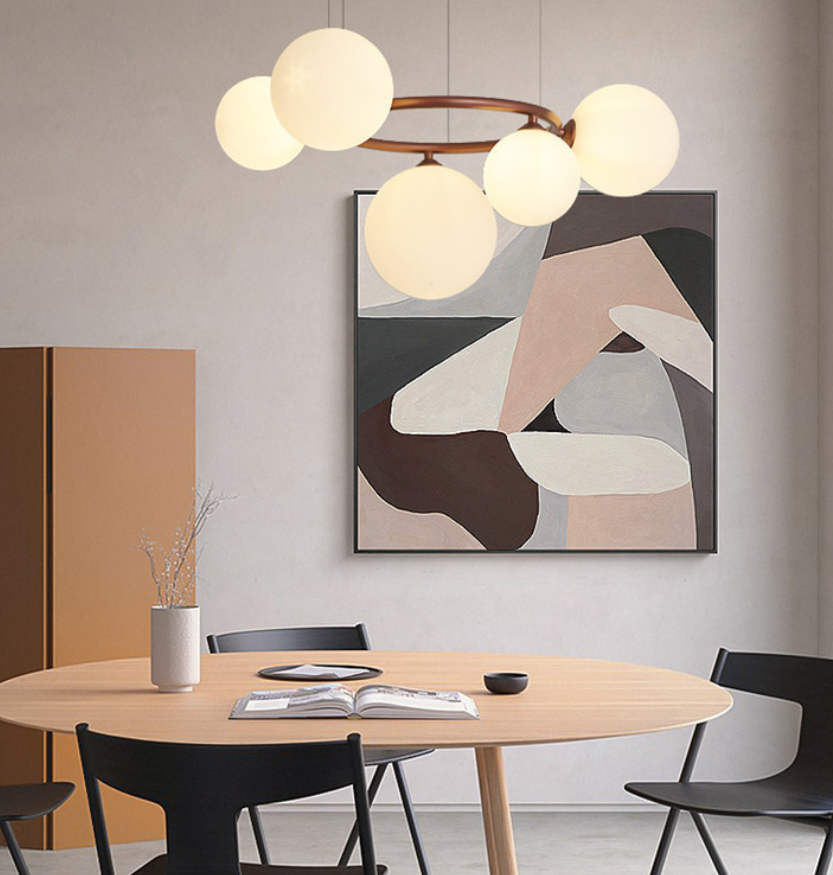 Thumbnail: LED Metal Glass Bubble Pendant Light