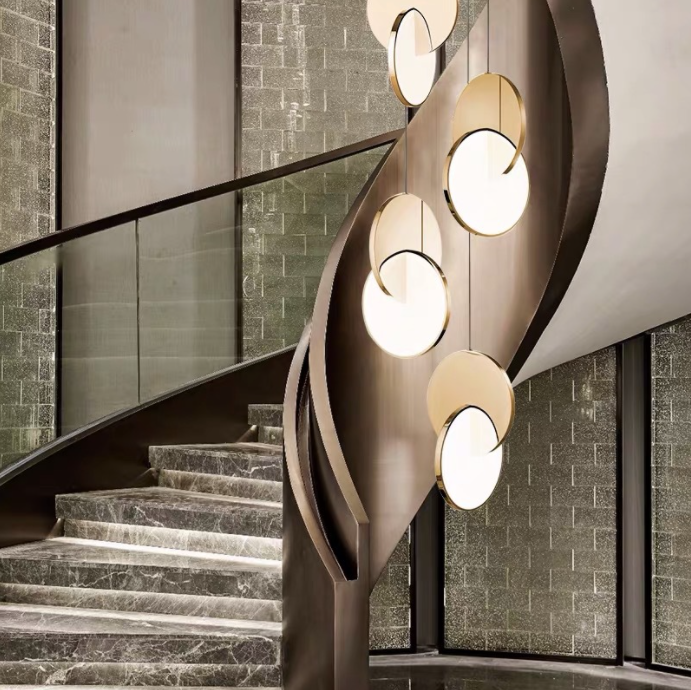 Thumbnail: LED Twin Discs Modern Pendant Light