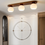 Thumbnail: LED Simple Wood Glass Ceiling Light