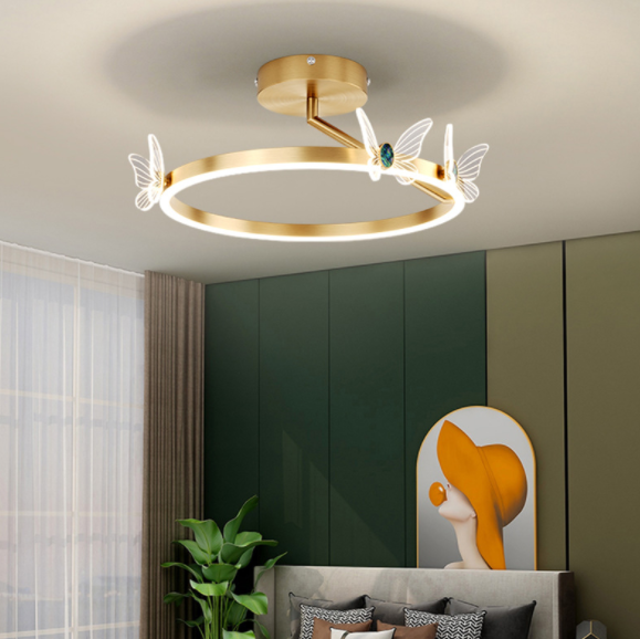 Thumbnail: LED Butterfly & Halo Design Modern Pendant Ceiling Light