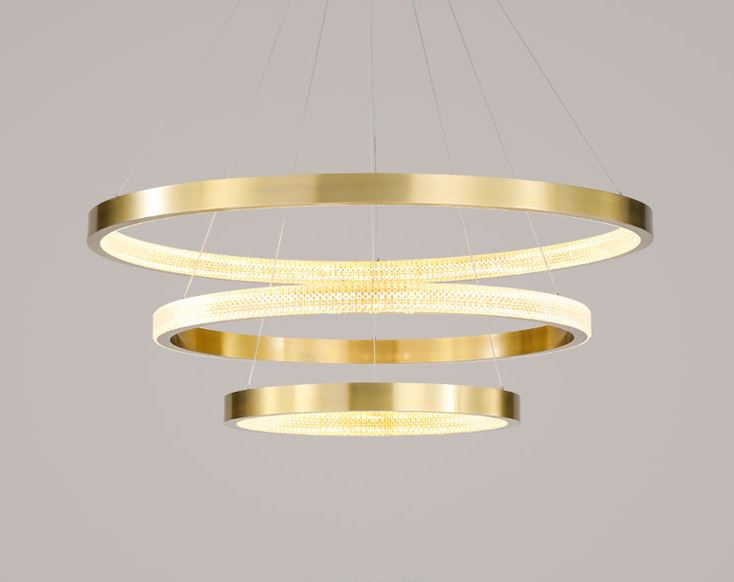 Thumbnail: LED Circle Rings Pendant Chandelier