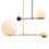 Thumbnail: LED Creative Modern Pendant Light Black & Gold